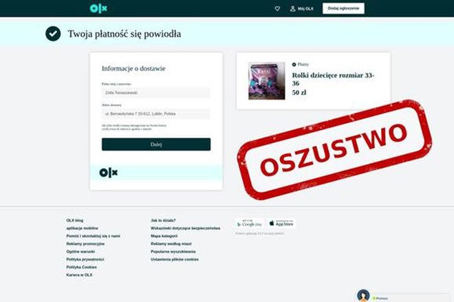 oszustwo olx