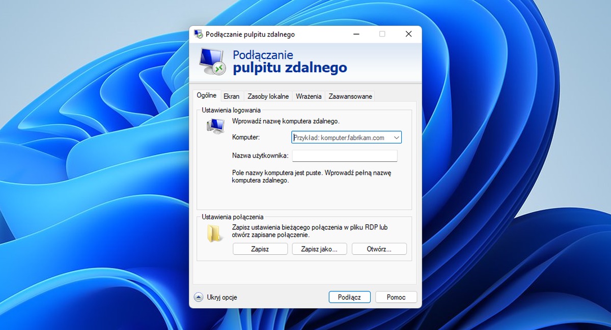 Pulpit zdalny Window