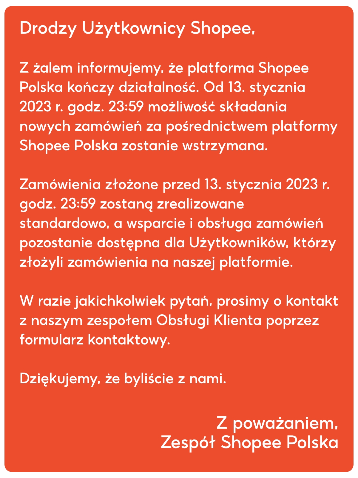 shopee koniec polska 1