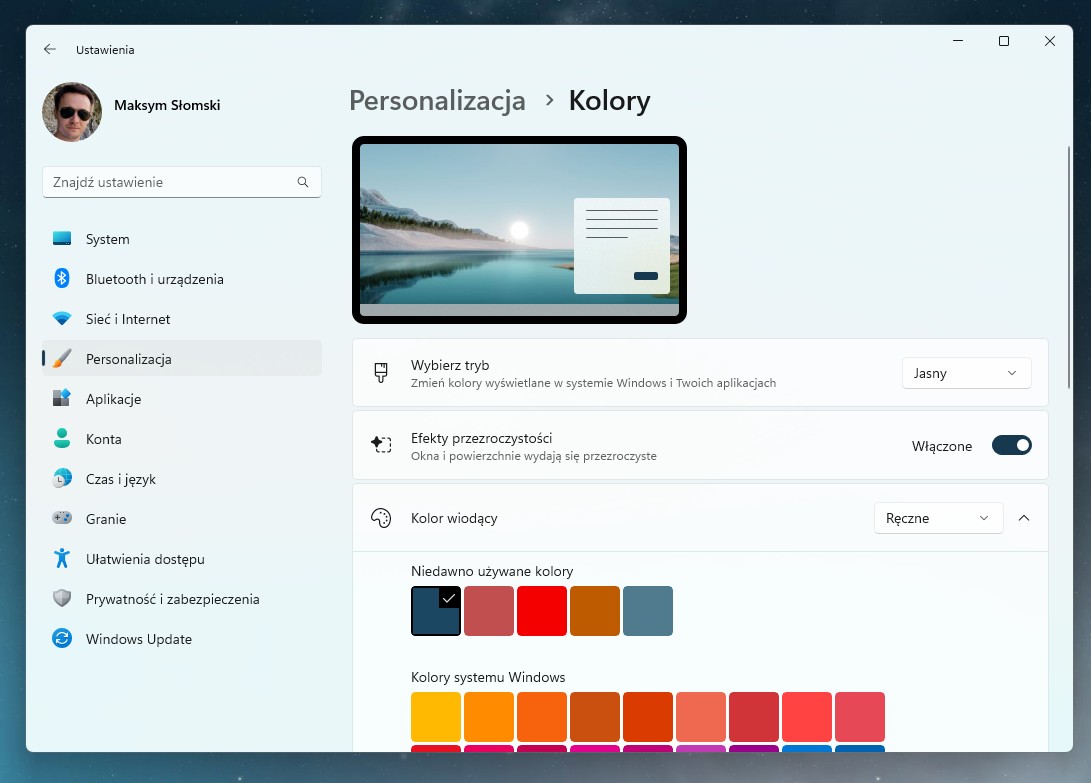 windows 11 personalizacja