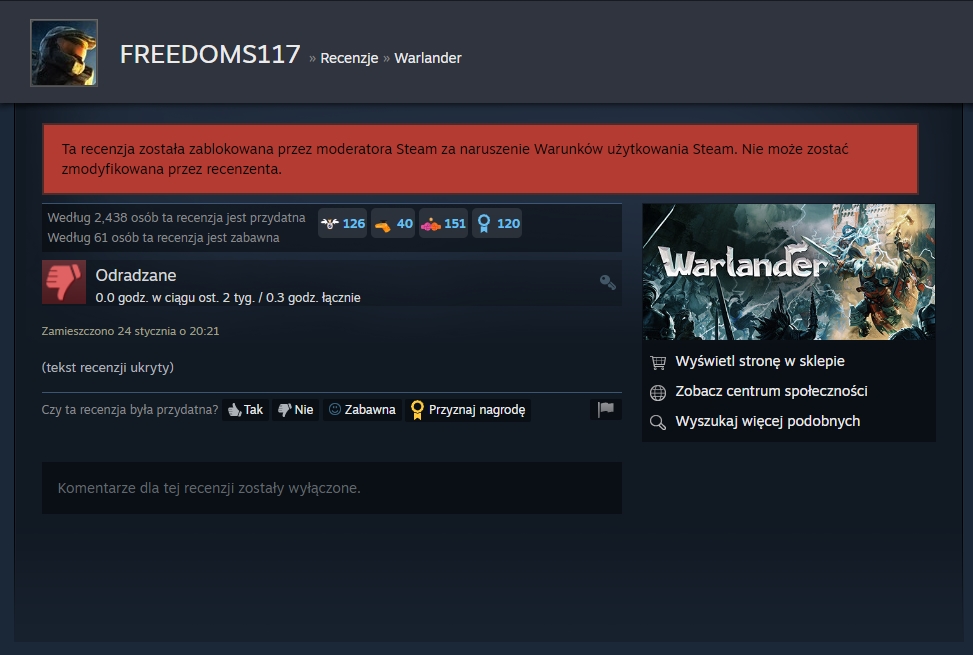 steam recenzja ban 2