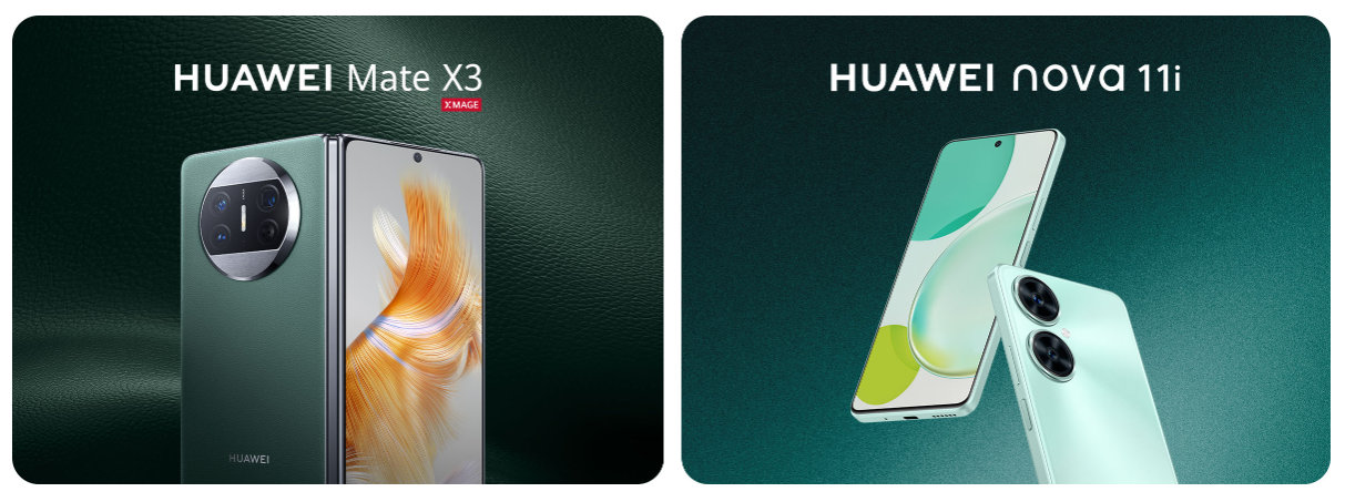 HUAWEI Mate X3 oraz HUAWEI nova 11i