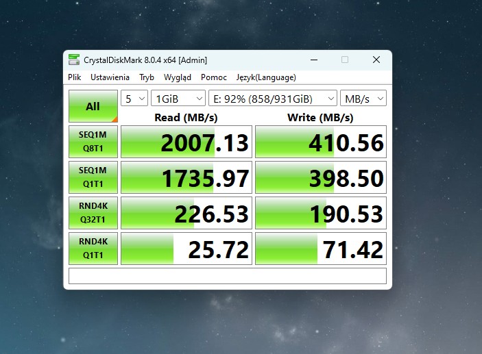 ADATA Elite SE880 benchmark 3