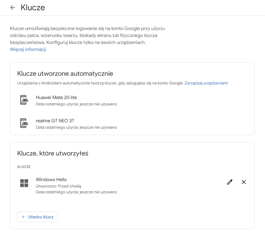 google koniec hasel 2