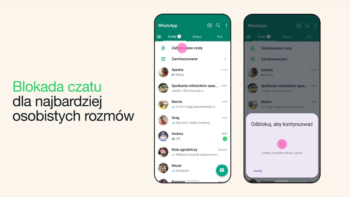 whatsapp blokada czatu 1