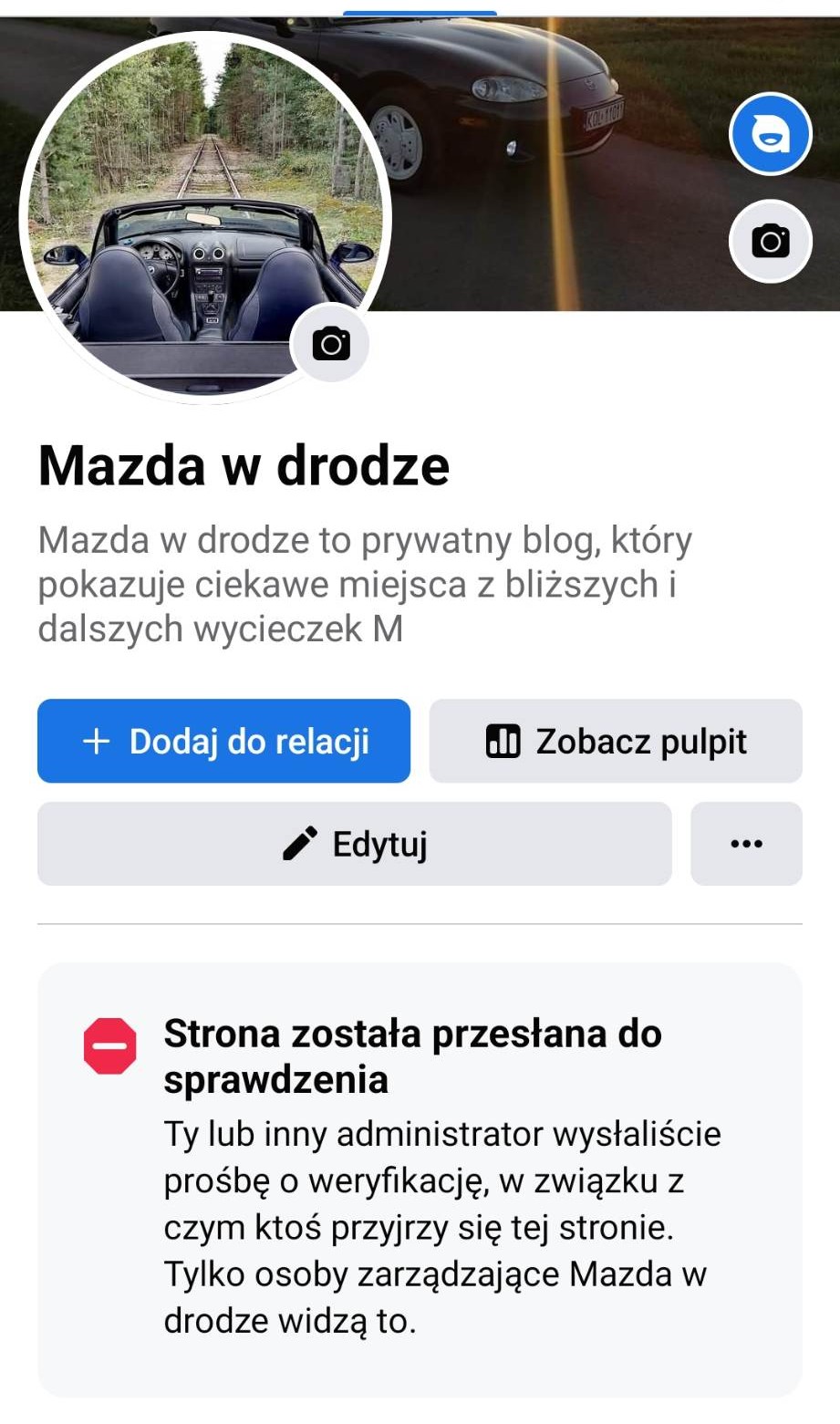 mazda w drodze