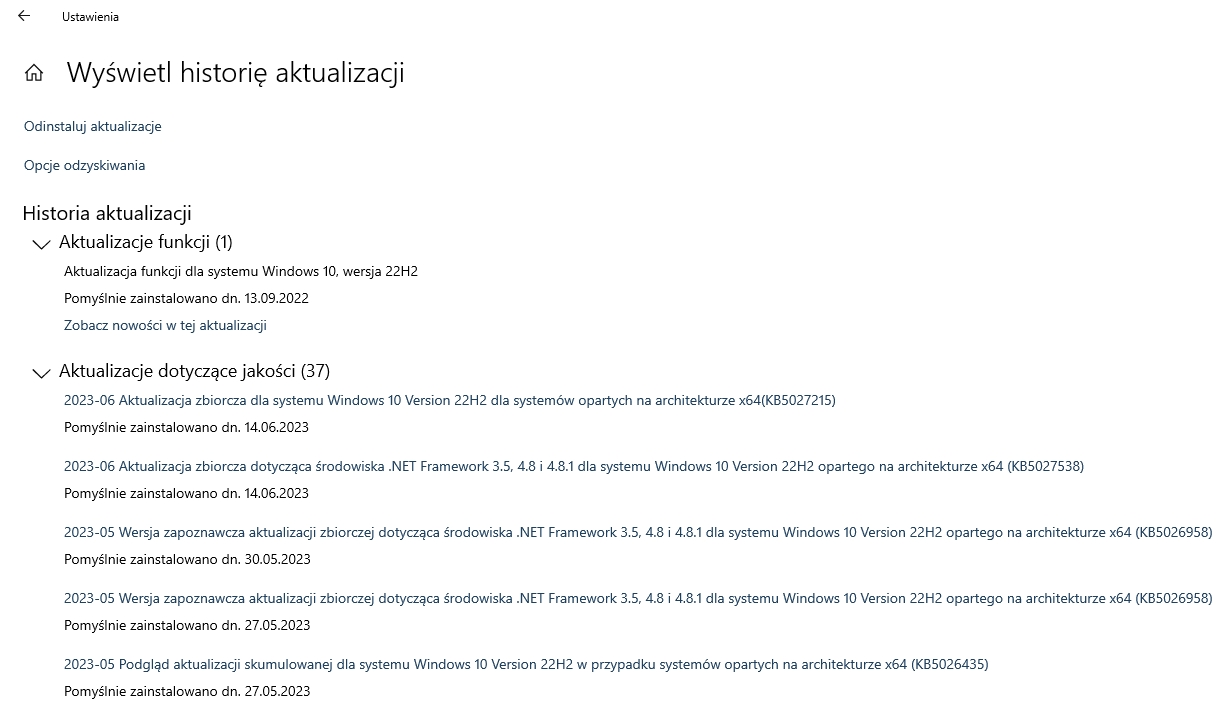 windows 10 21h2 koniec wsparcia 1