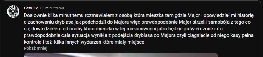 major nie zyje 1