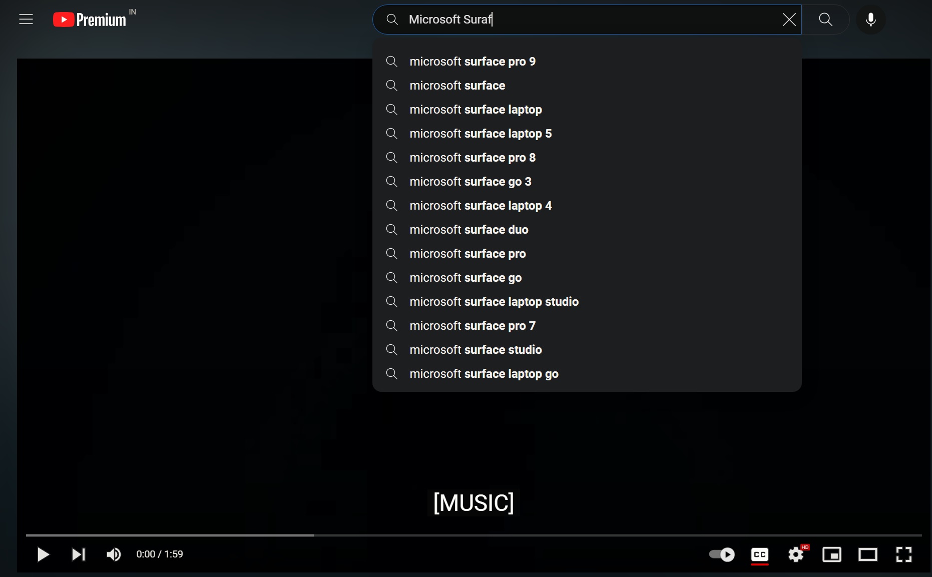 youtube premium tryb ciemny