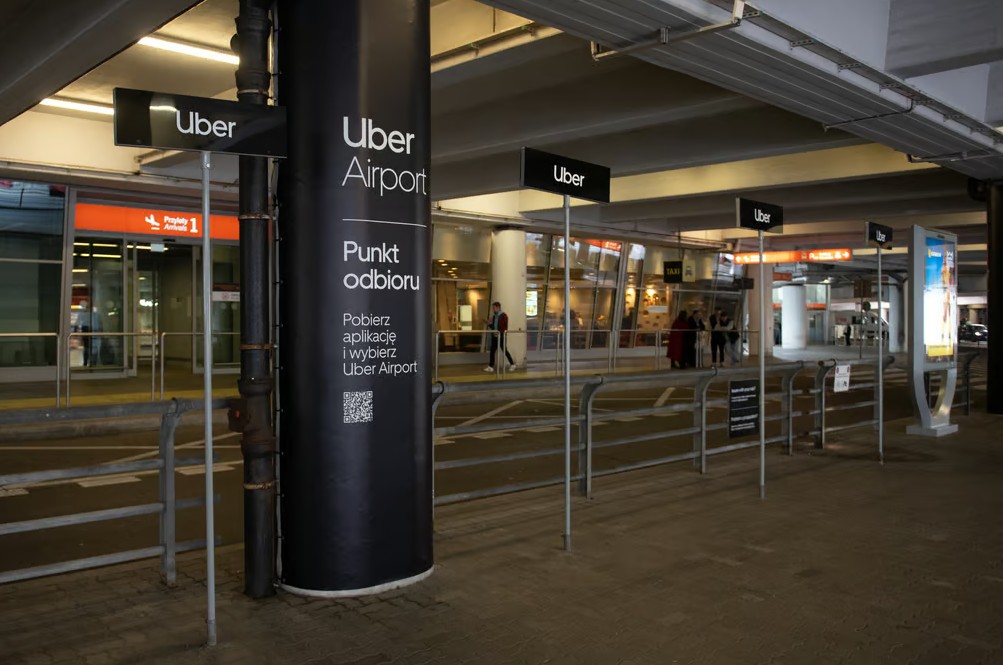uber aiport warszawa punkt odbioru