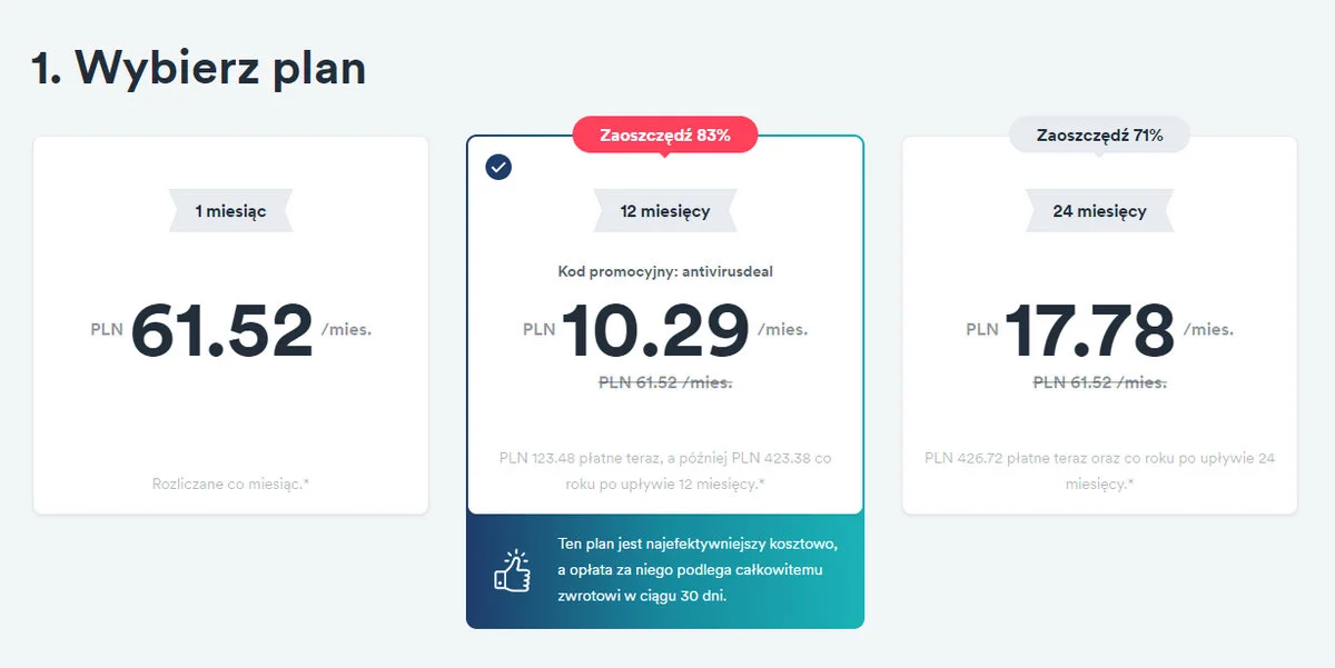 Surfshark One - cennik