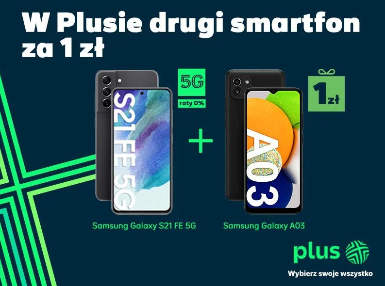 W Plusie drugi smartfon za 1 zł