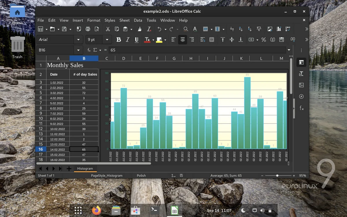 EuroLinux Desktop pakiet aplikacji biurowych LibreOffice