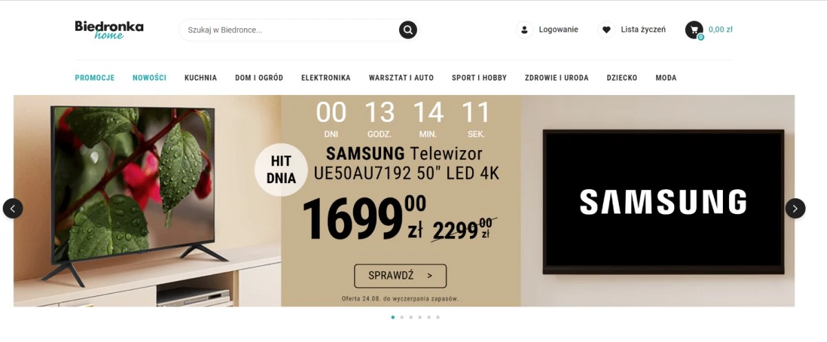 biedronka promocja samsung tv