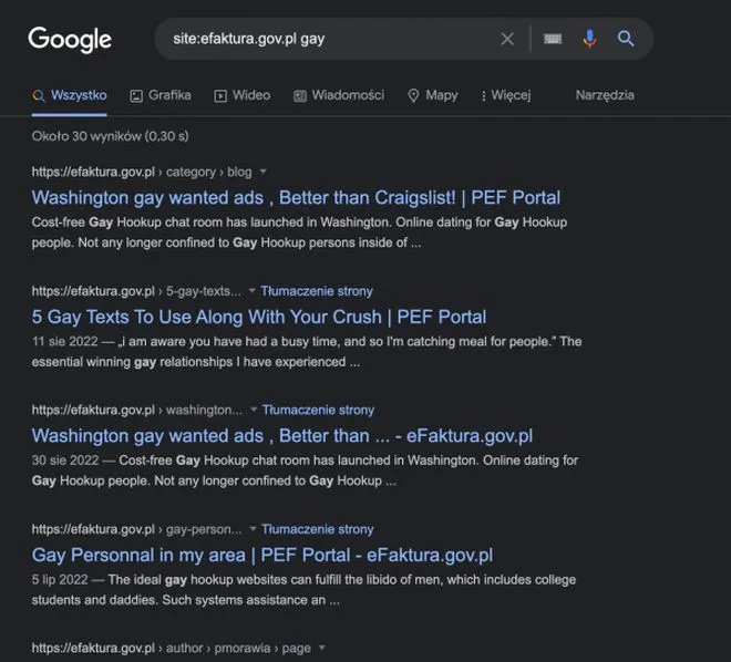 google efaktura zhakowana