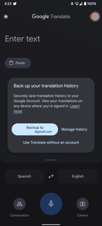 google tlumacz przypisywanie historii 1