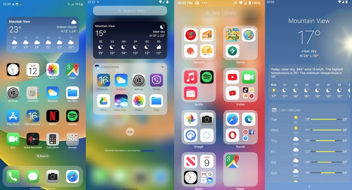 launcher ios 16