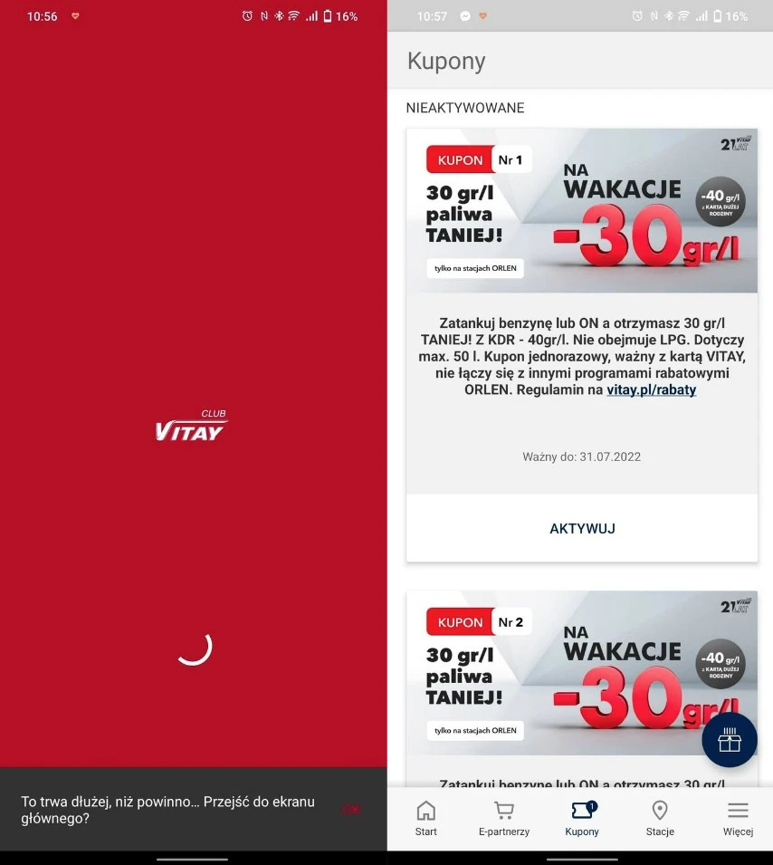 orlen vitay kupony