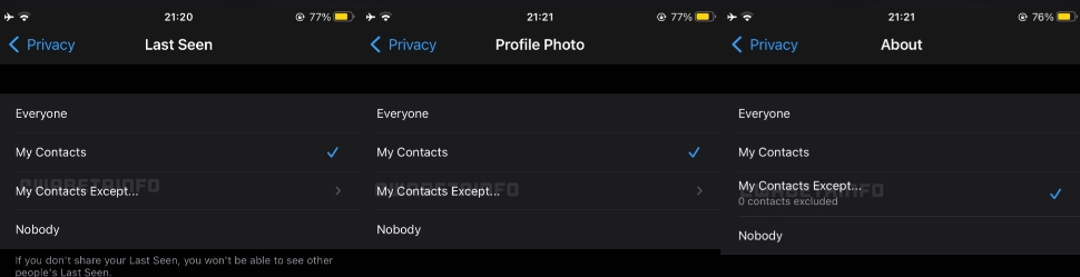whatsapp ostatnio widziany 2