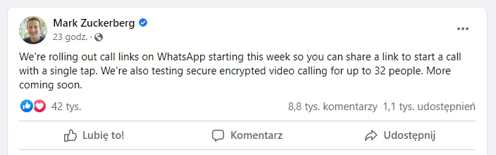 whatsapp rozmowy zmiany 1