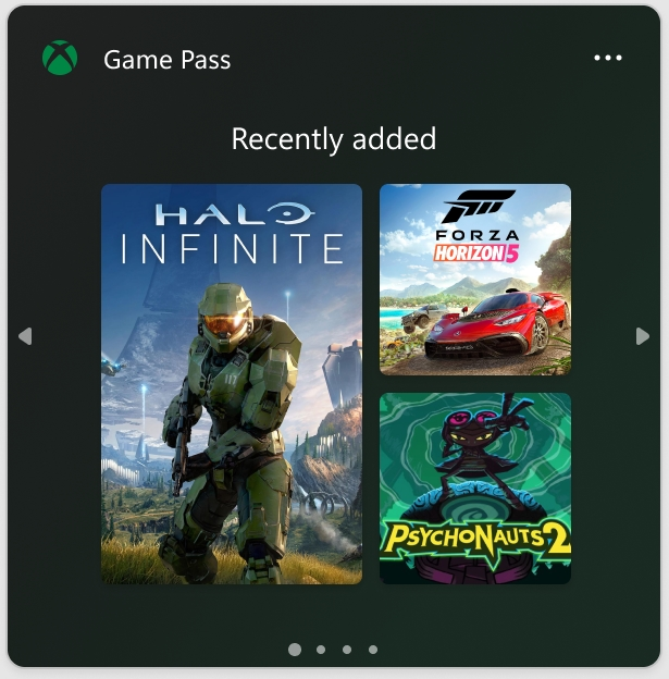 windows 11 game pass widzet 1