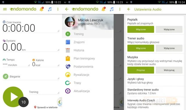 Endomondo - Bieganie Rower