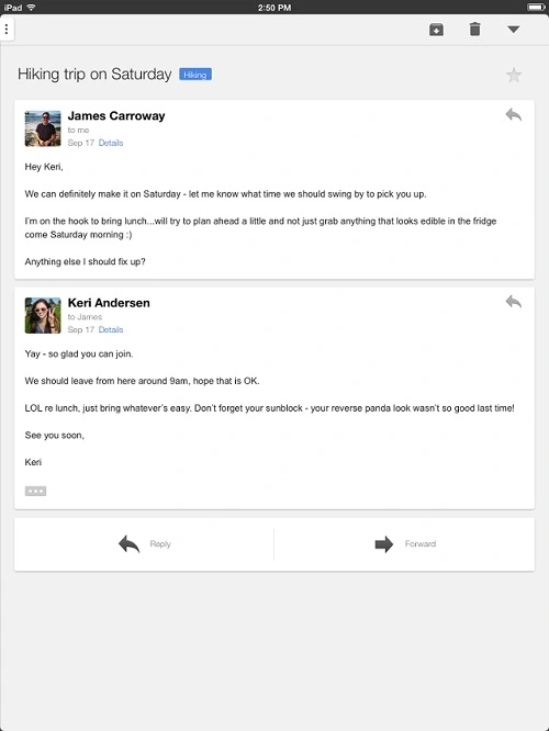 gmail ipad 3