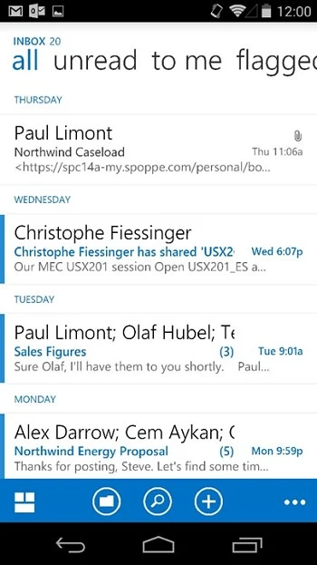 outlook android