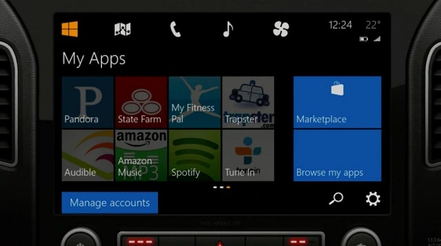 windows 8 samochod