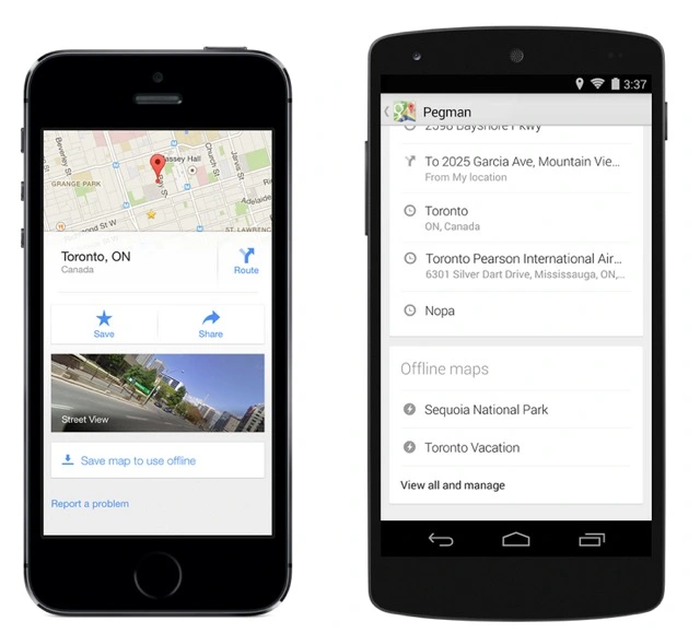 Google Maps Offline