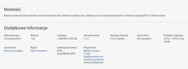 Produkty w aplikacji