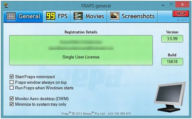 FRAPS Win10