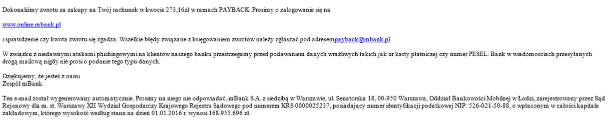 Fałszywy e-mail