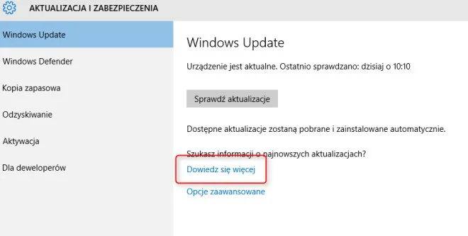 aktualizacja
