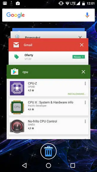 myPhone X PRO wielozadaniowosc
