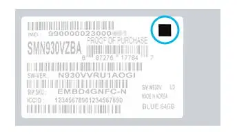Note 7 Etykieta