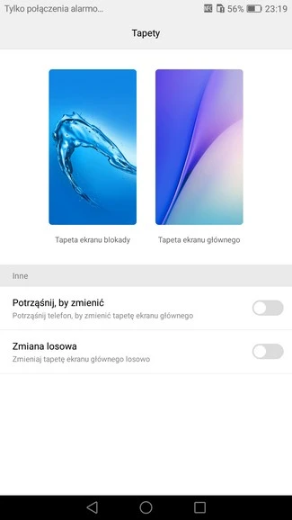 Huawei Nova Plus - ustawienia tapety