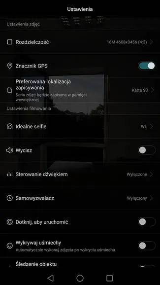 Huawei Nova Plus scr ustawienia kamery