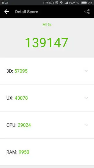 Mi 5s Antutu Benchmark