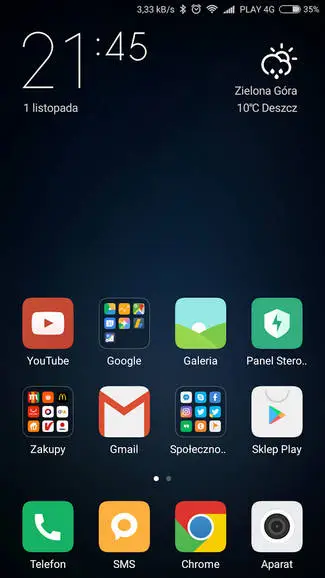 Mi 5s ekran główny