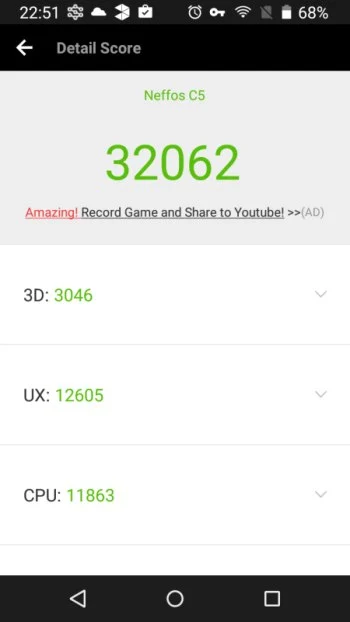 tp-link neffos c5 antutu