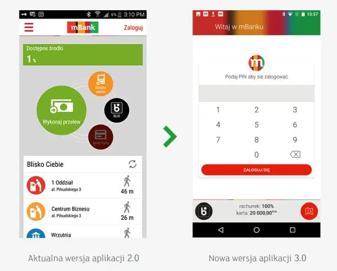 Ekran mbank mobile