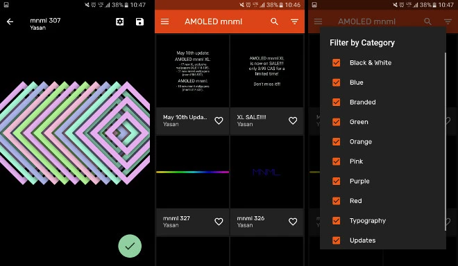 AMOLED mnml Wallpapers