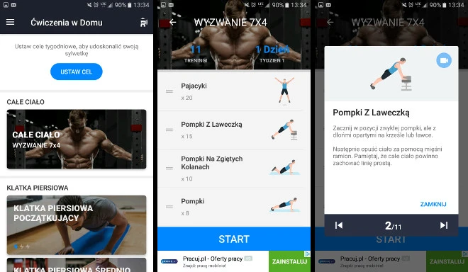 Ćwiczenia w Domu