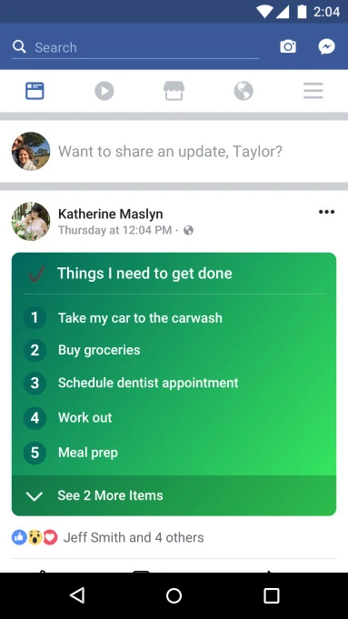 Facebook Lists scr 2