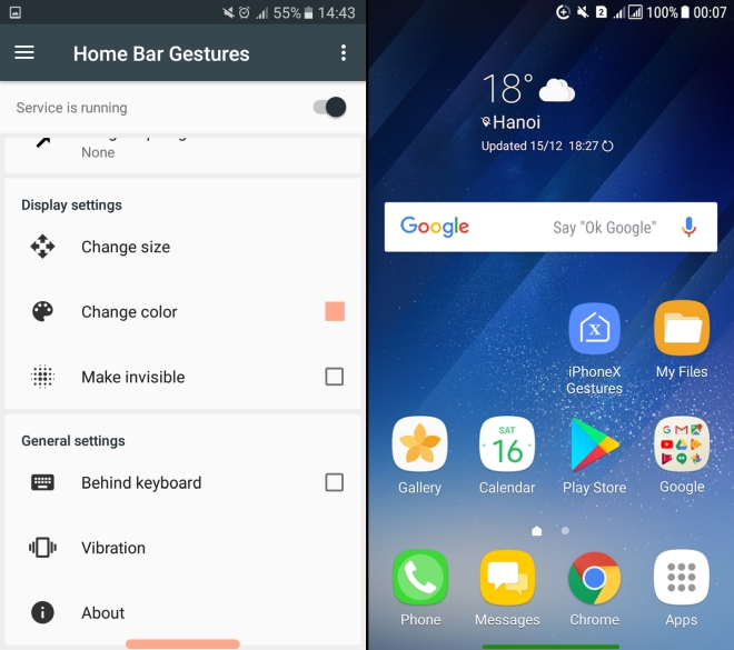 Home Bar Gestures scr 1