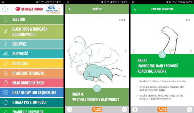 Pierwsza pomoc Nestle