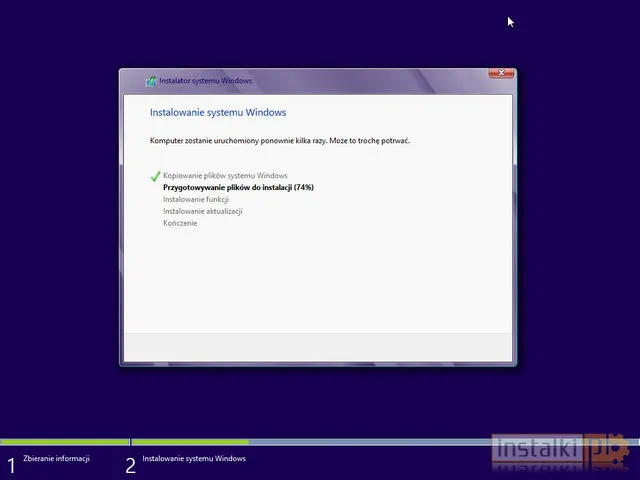 Przygotowywanie plików do instalacji