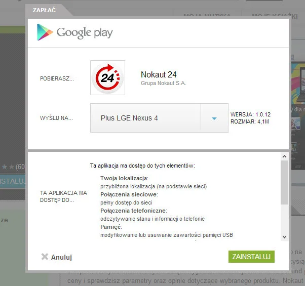 Instalacja aplikacji w Androidzie
