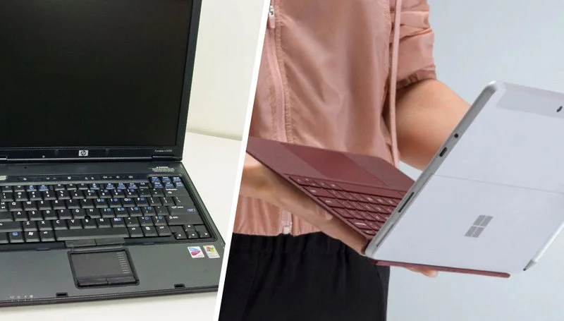 Czarne, masywne i zazwyczaj brzydkie. Taki był początek laptopów